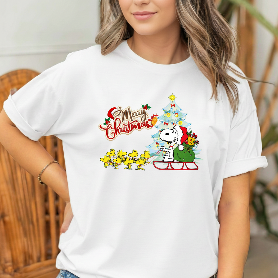 Merry Christmas Snoopy T-Shirt 5 Merry Christmas Snoopy T-Shirt - Image 5
