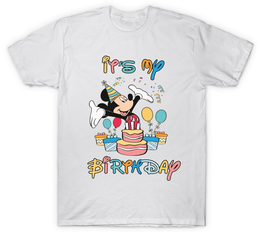 Mickey Mouse It's My Birthday T-Shirt