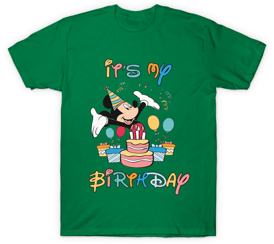 Mickey Mouse It's My Birthday T-Shirt 3 Mickey Mouse It's My Birthday T-Shirt - Image 3