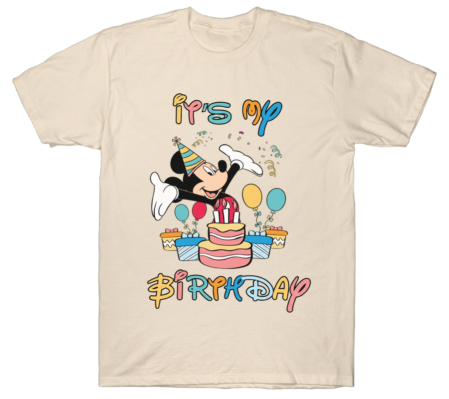 Mickey Mouse It's My Birthday T-Shirt 4 Mickey Mouse It's My Birthday T-Shirt - Image 4