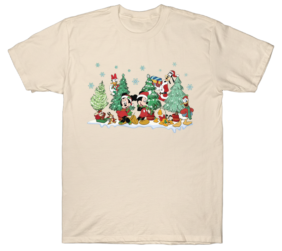 Alternative view of Mickey and Friend Christmas Tree T-Shirt