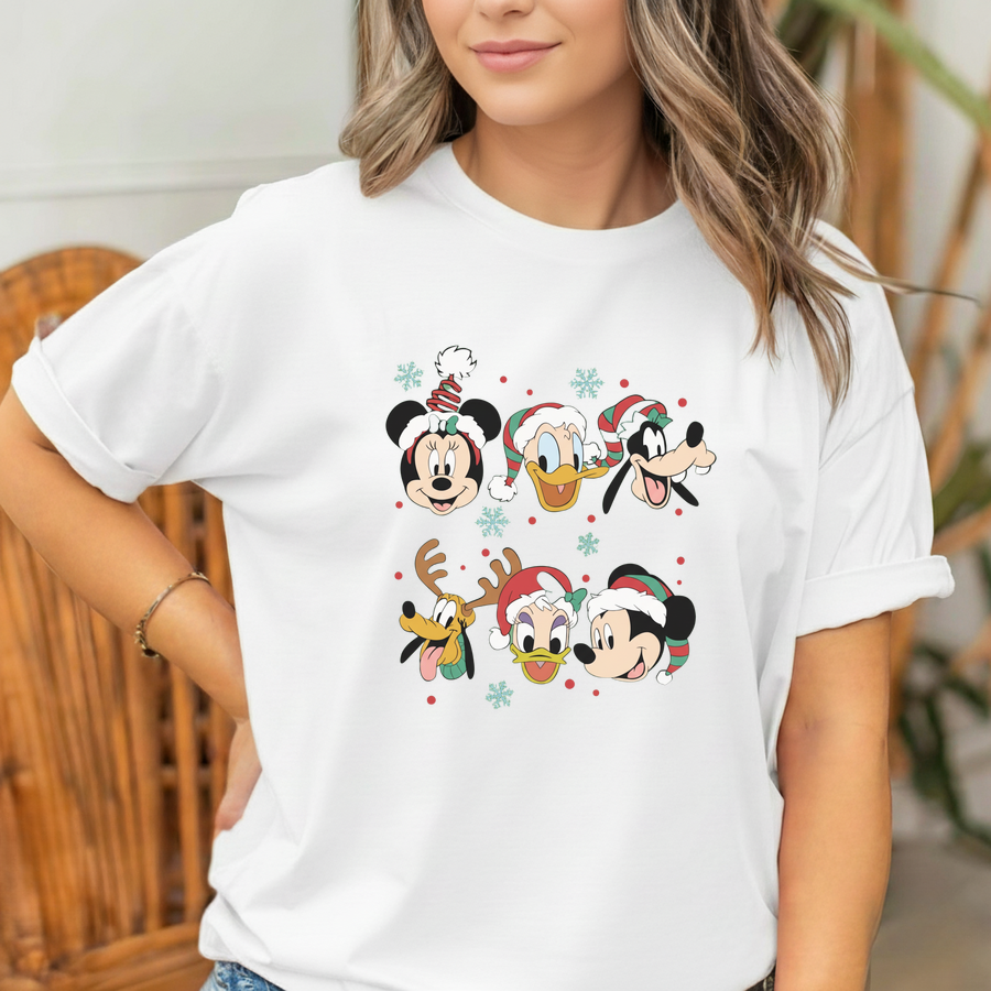 Mickey and Friends Merry Christmas T-Shirt 3 Mickey and Friends Merry Christmas T-Shirt - Image 3