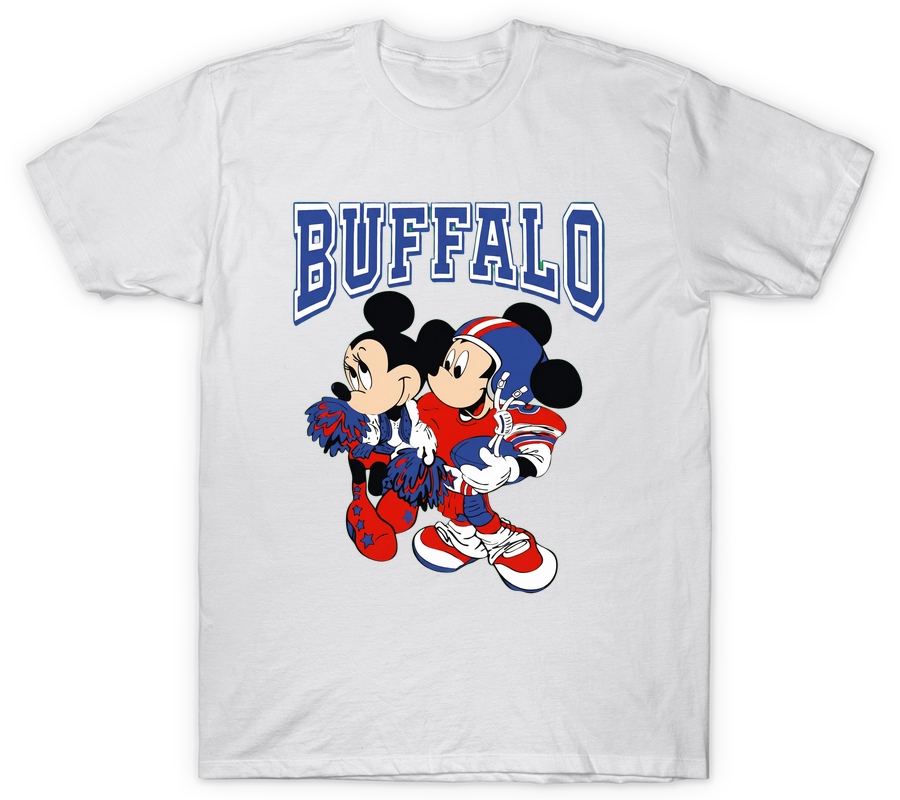 Buffalo Minnie & Mickey Football T-Shirt